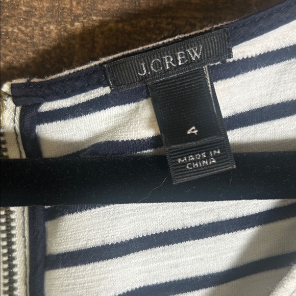 J. Crew Black and White Striped Dress - Picture 2 of 4